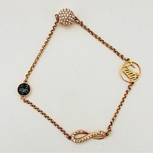 SWAROVSKI Remix Collection Bracelet with Infinity and Faith Charms